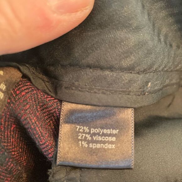 The Limited Burgundy & black tweed trousers runs big for size,great pockets - Picture 8 of 9